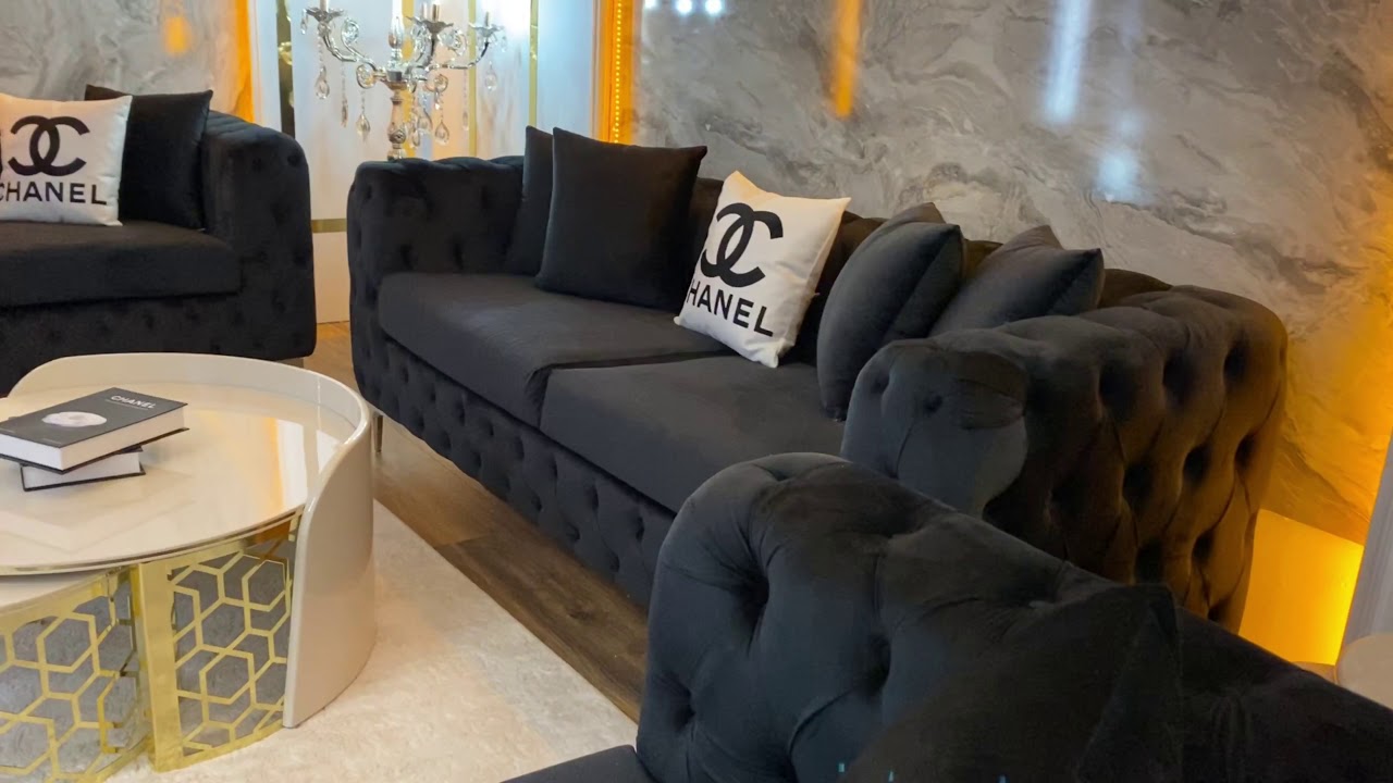 Chesterfield Sofa 3+2+1 Sitzer Wohnzimmer Möbel - YouTube