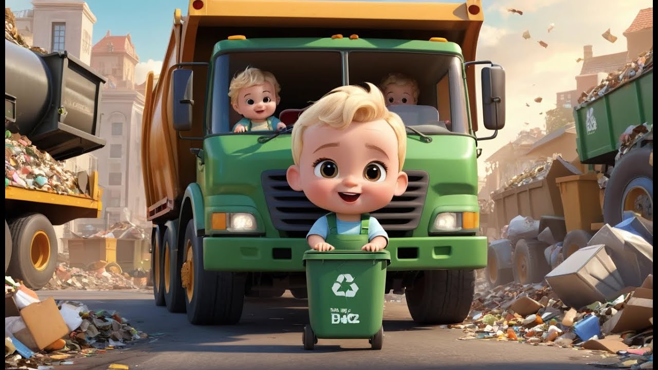 Garbage Truck Clean Clean City | Fun Kids Song | Learning Rhyme for Toddlers & Preschoolers