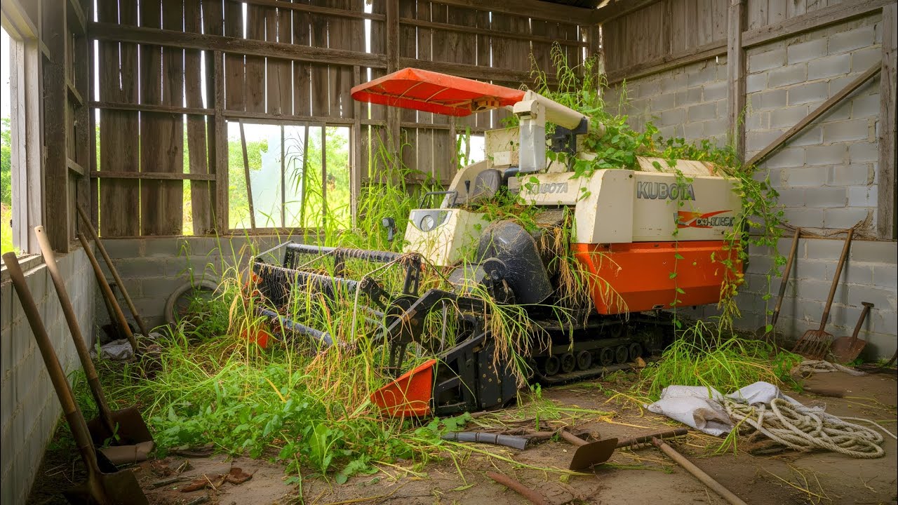 From Rust to Rice: Restoring an Abandoned Kubota Harvester Back to Life