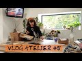 Vlog atelier 5  je peins un bulldog  je fabriques des portecls  maj de ma boutique etsy