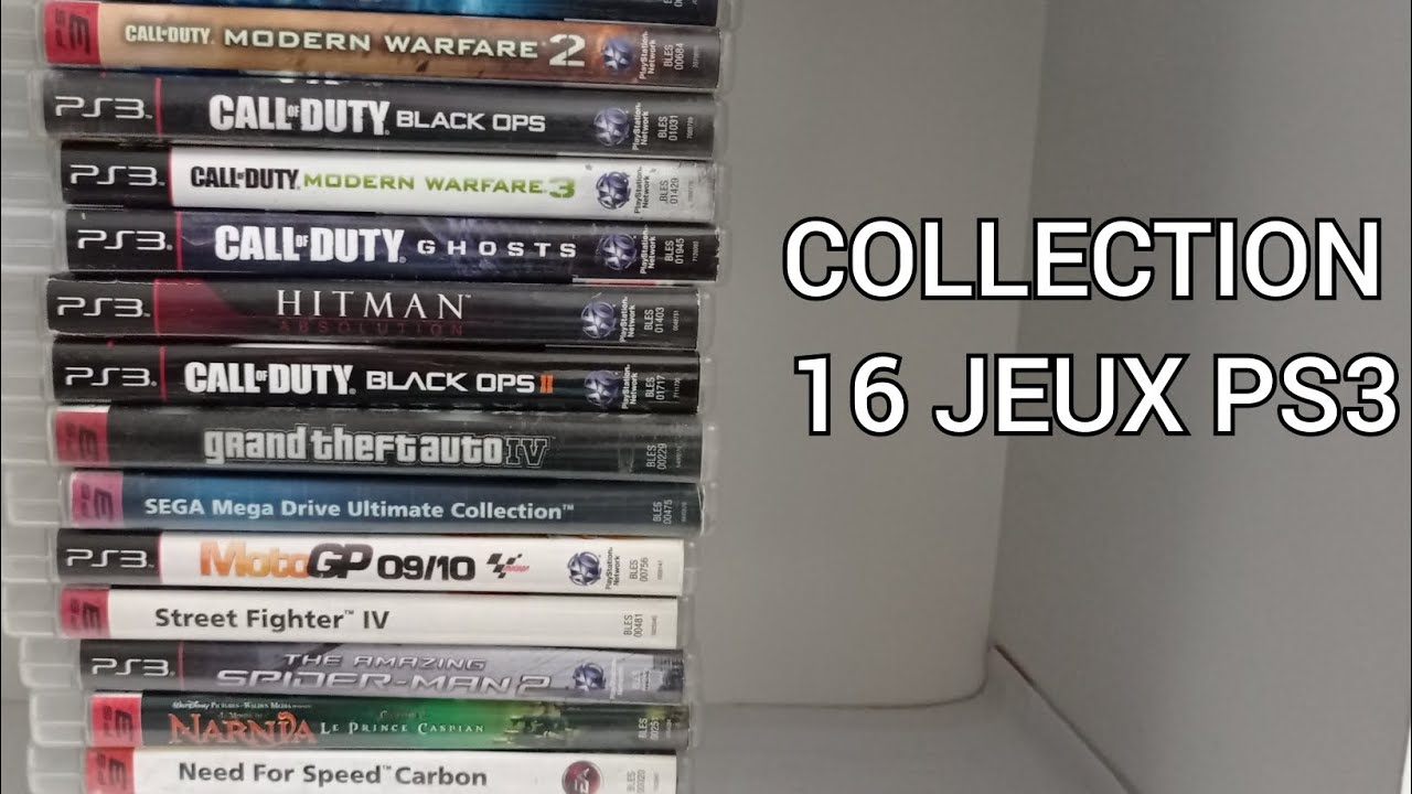 Ma collection de 16 jeux PS3