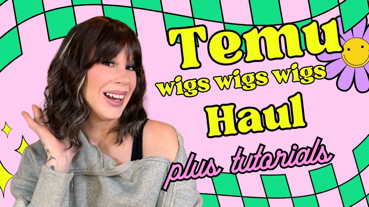 Temu Haul Wigs + Tutorials!! 