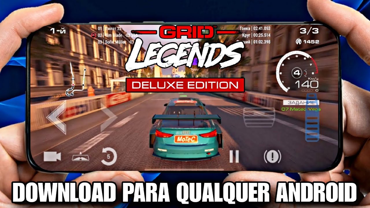 SAIU!!! GRID LEGENDS PARA QUALQUER ANDROID APP DOWNLOAD GAMEPLAY - YouTube