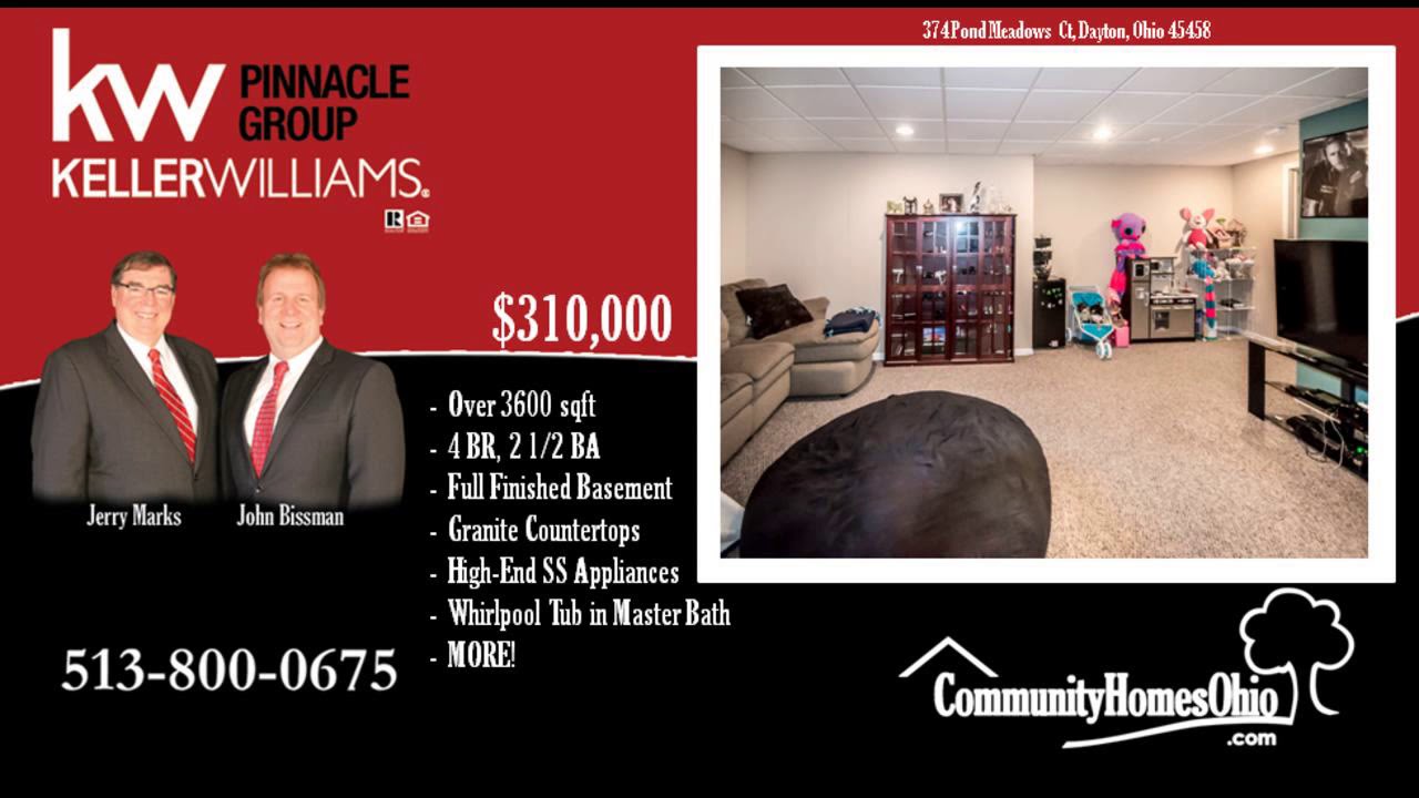 Keller Williams Top Agent Presents 374 Pond Meadows Ct, Dayton, OH