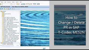How to Edit Purchase Requisition in sap : How to change or Delete Purchase Requisition in sap