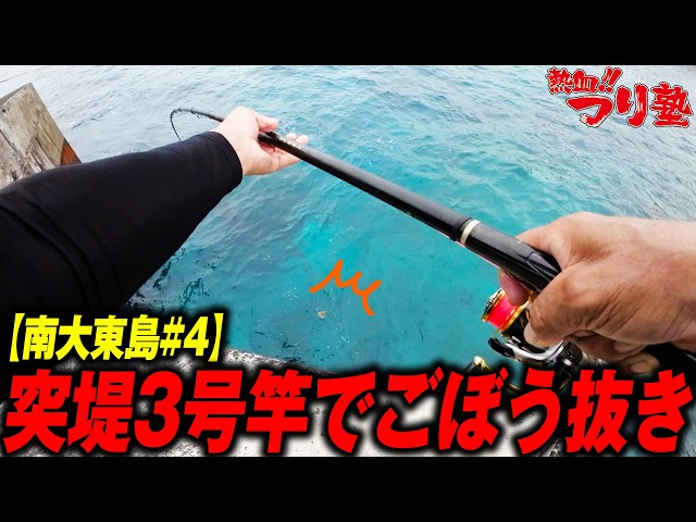 島を釣る Yanking Them Out with a No. 3 Jetty Rod [Minamidaito Island