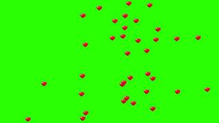 Green screen effect | Falling Effect Red Heart