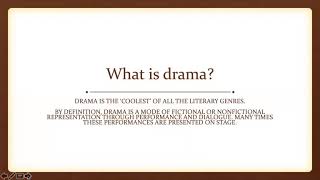 The 5 Elements of Drama