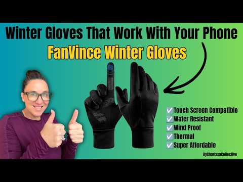 FanVince Winter Gloves Review | Thermal Touchscreen Windproof Gloves for Running & Cycling ❄️