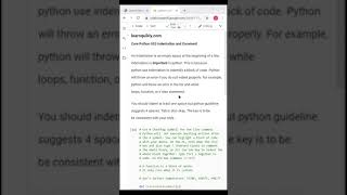 Core Python 003 | Indentation and Comment | Mobile Optimized Tutorial
