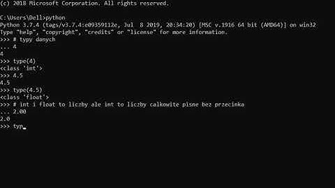 Python -typy danych