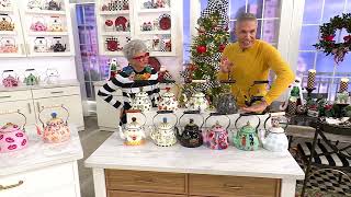 MacKenzie- Childs Kiss Me 2Qt Tea Kettle on QVC - YouTube