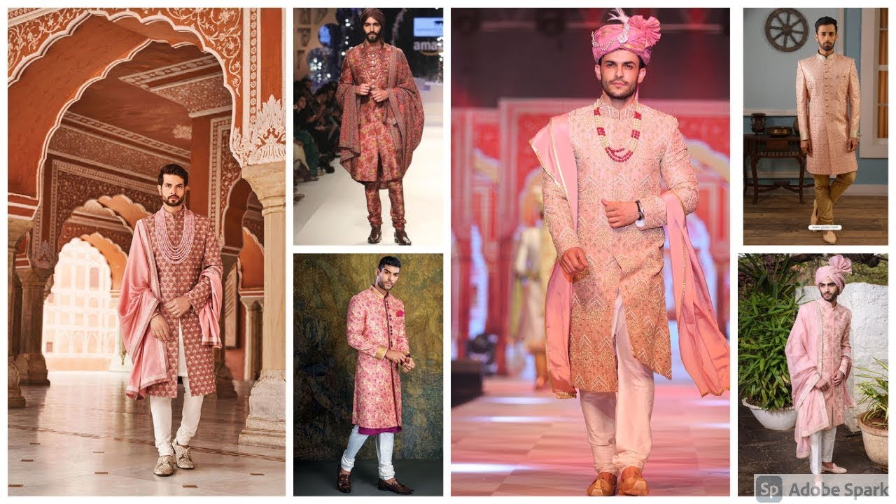 Latest Top 40 Pink Sherwani for Mans | Sherwani | Brand New Latest Pink Sherwani for Boys & Gents
