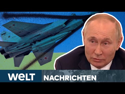 PUTINS KRIEG: Raketenterror? "War längst noch nicht alles" – Kinschal stationiert | WELT Stream