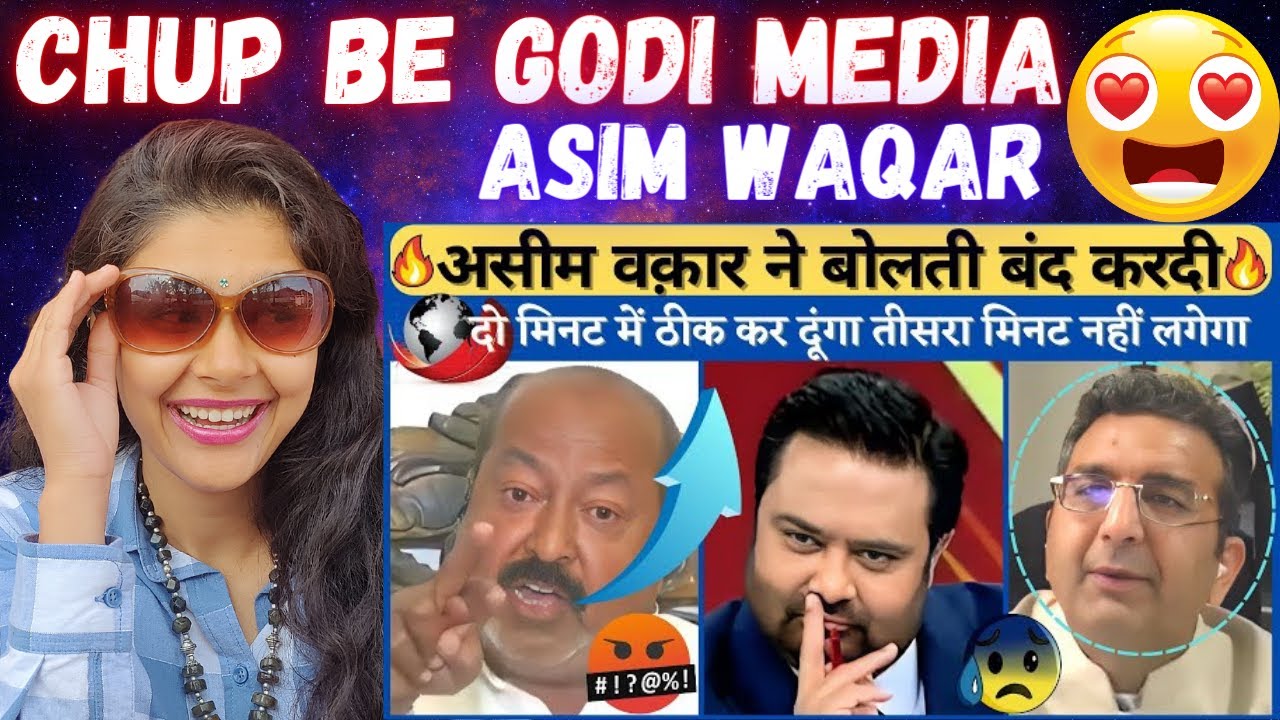 😎 ASIM WAQUAR THUG LIFE 🔥 | Indian Reaction On Godi Media Roast | Kelaya Reacts