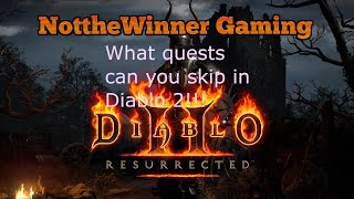 Diablo 2 Resurrected How to rush through the game, What quests can you skip!!!
