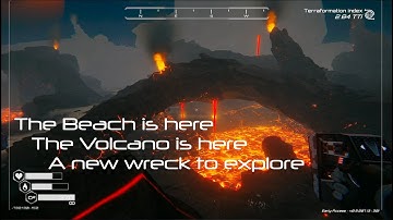 Planet Crafter Update! Volcano and Beach are here!