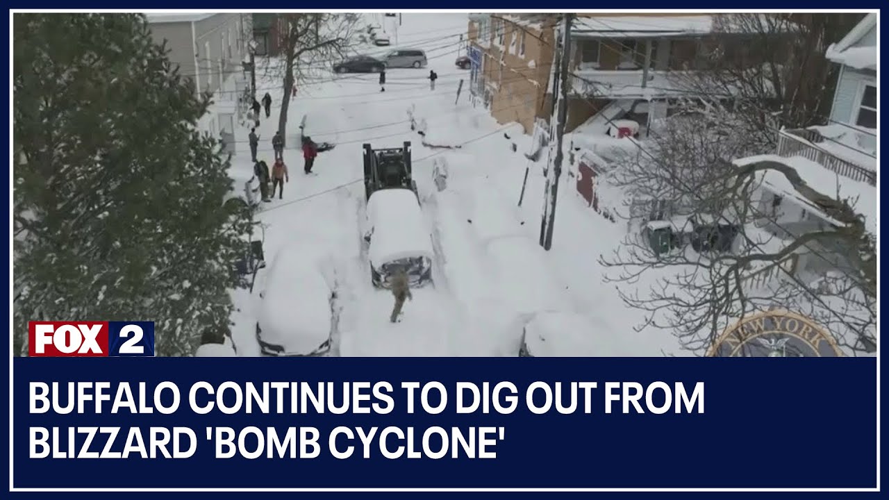 Buffalo continues to dig out from blizzard 'bomb cyclone'