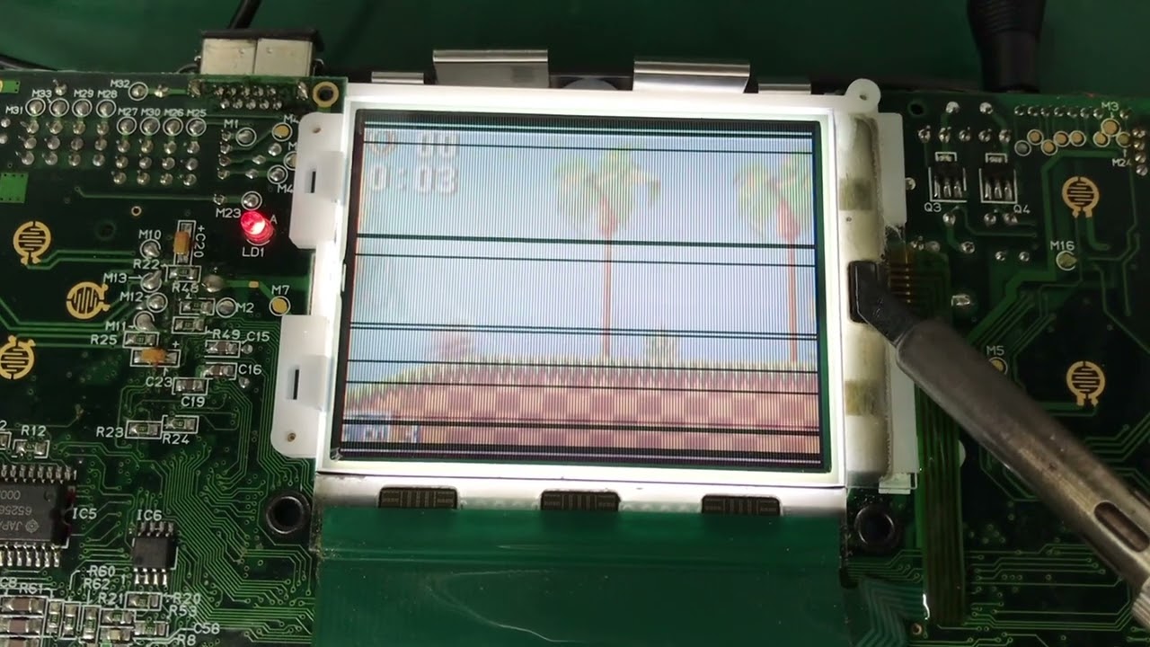 Sega Game Gear horizontal lines