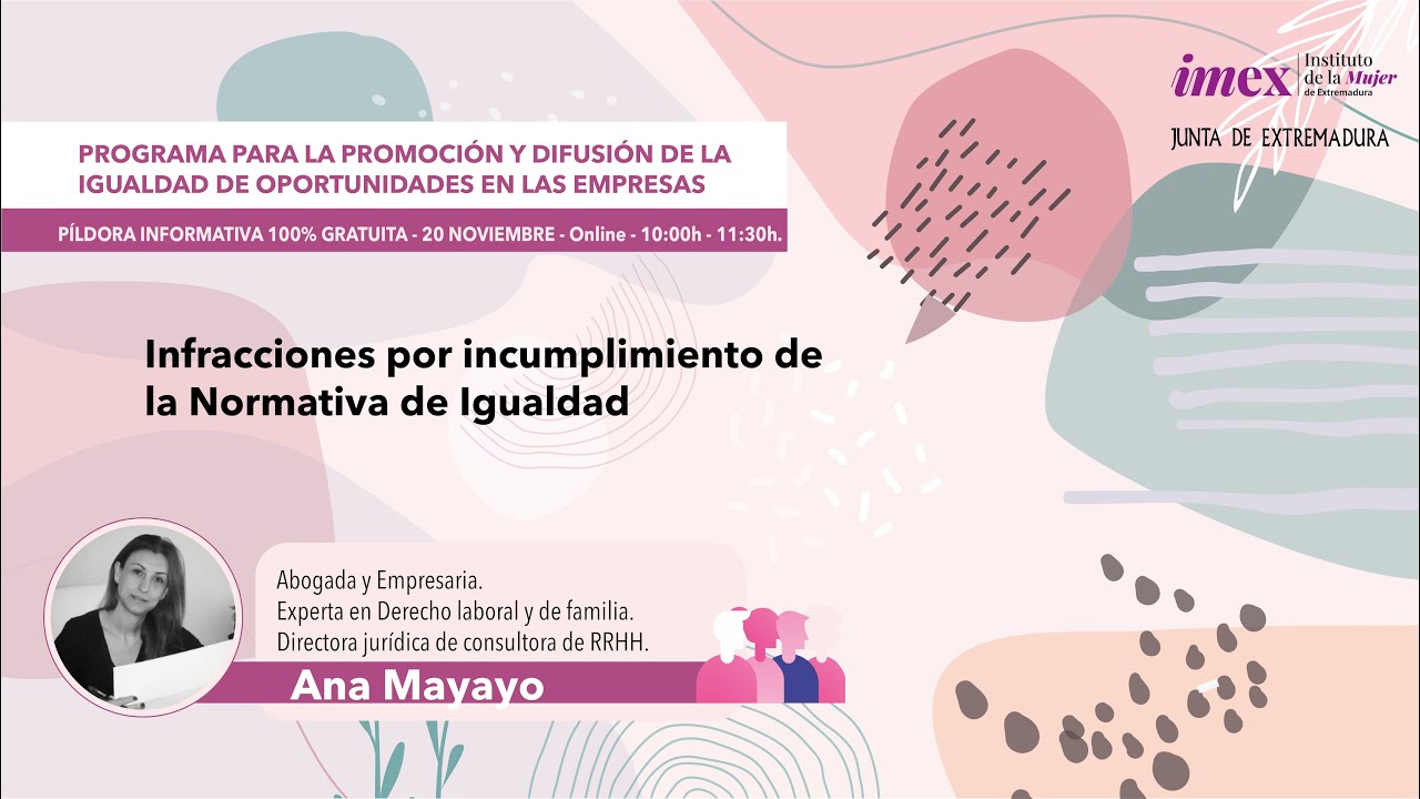 🟣 DIRECTO - Infracciones por el incumplimineto de la Normativa de Igualdad