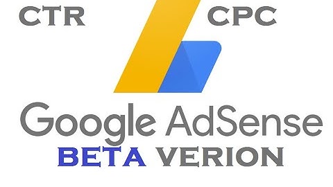 adsense beta version ctr and setting