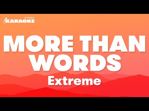 Extreme - More Than Words (Karaoke Version)