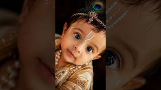 This cute little krishna prompt 😍❤️#krishnavibes #ytshorts #cutebaby #krishna #babykrishiv #shorts