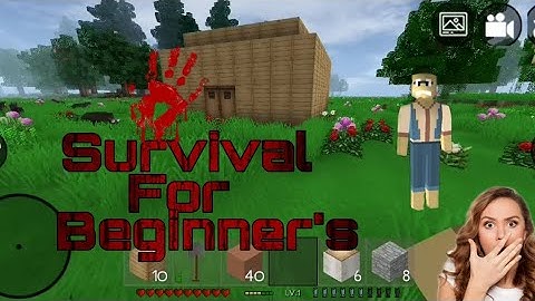 Survival for beginners 😱 || mini block craft Survival tips || #kbcraft