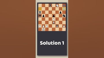 ♟ White to move | Checkmate in 4 | 2 solutions #chess #chesspuzzle #checkmate