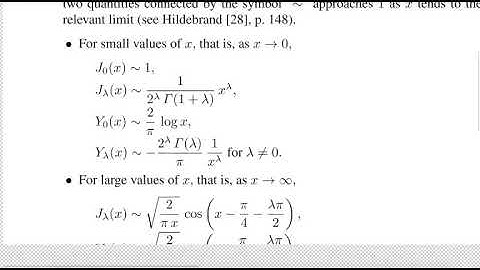 Video 37 Properties  of Bessel