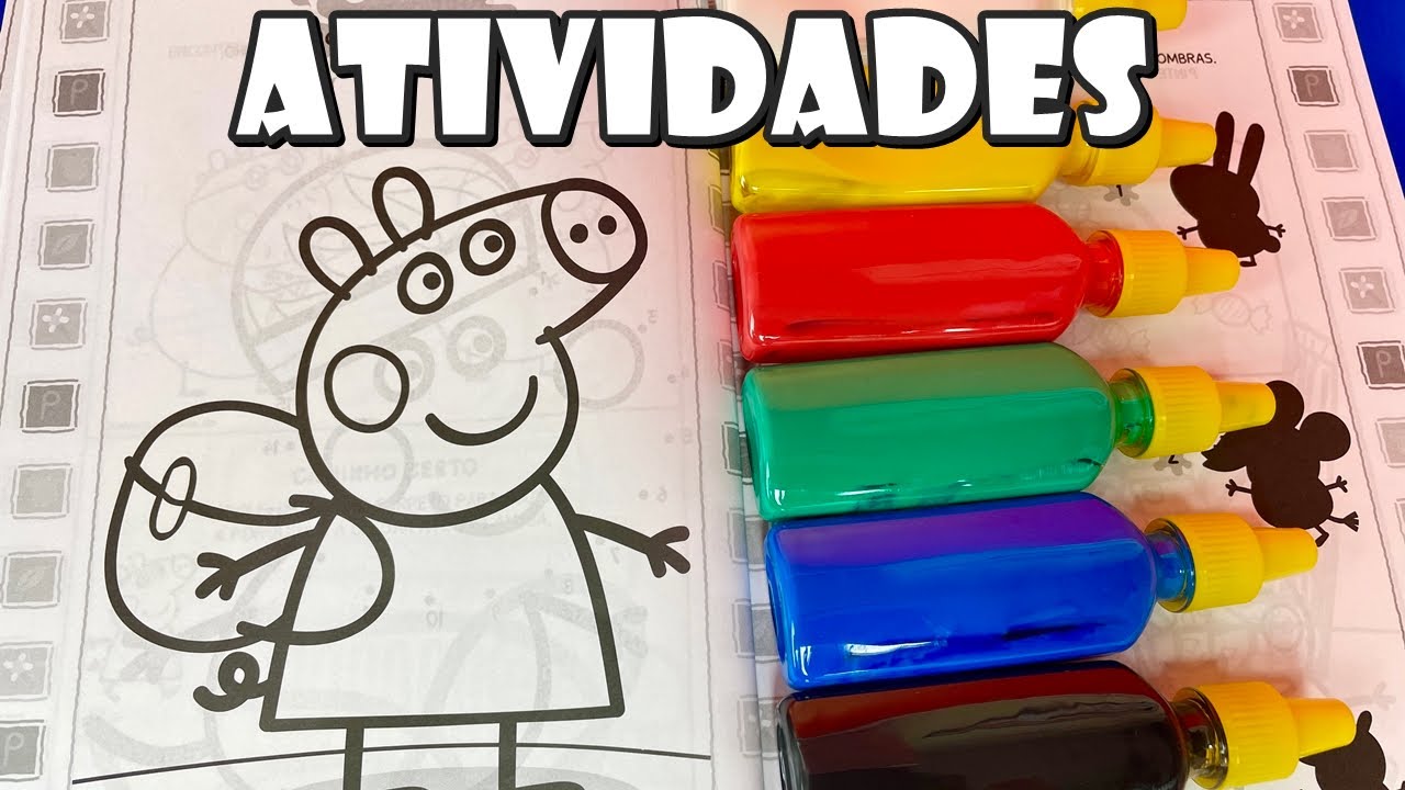 Peppa Pig - Atividades - Especial: Passatempos e jogos para você pintar e  brincar com a turma da Peppa