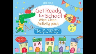 Get Ready for School Wipe-Clean Activity Pack Usborne