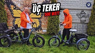 Üç Tekerlekli Elektrikli Bilet 500 Watt Motor Gücü 60 Km Menzil