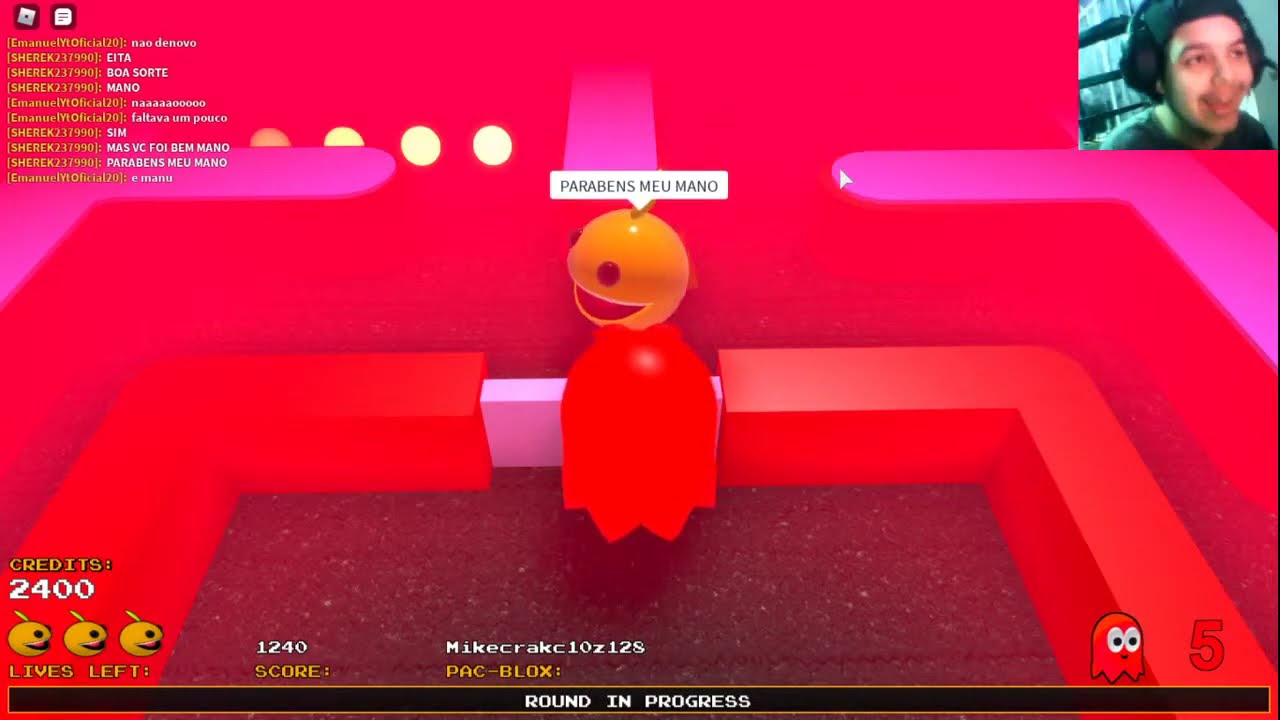 JOGANDO ROBLOX MODO PAC MAN - YouTube