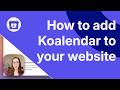 How to add a booking page to your website | Koalendar
