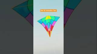Cloth physics test for kite 3d model #animation #blender #art #3d #b3d #3danimation #shortfilm