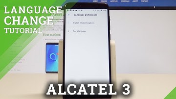 How to Change Language on ALCATEL 3 - Set Up ALCATEL Language