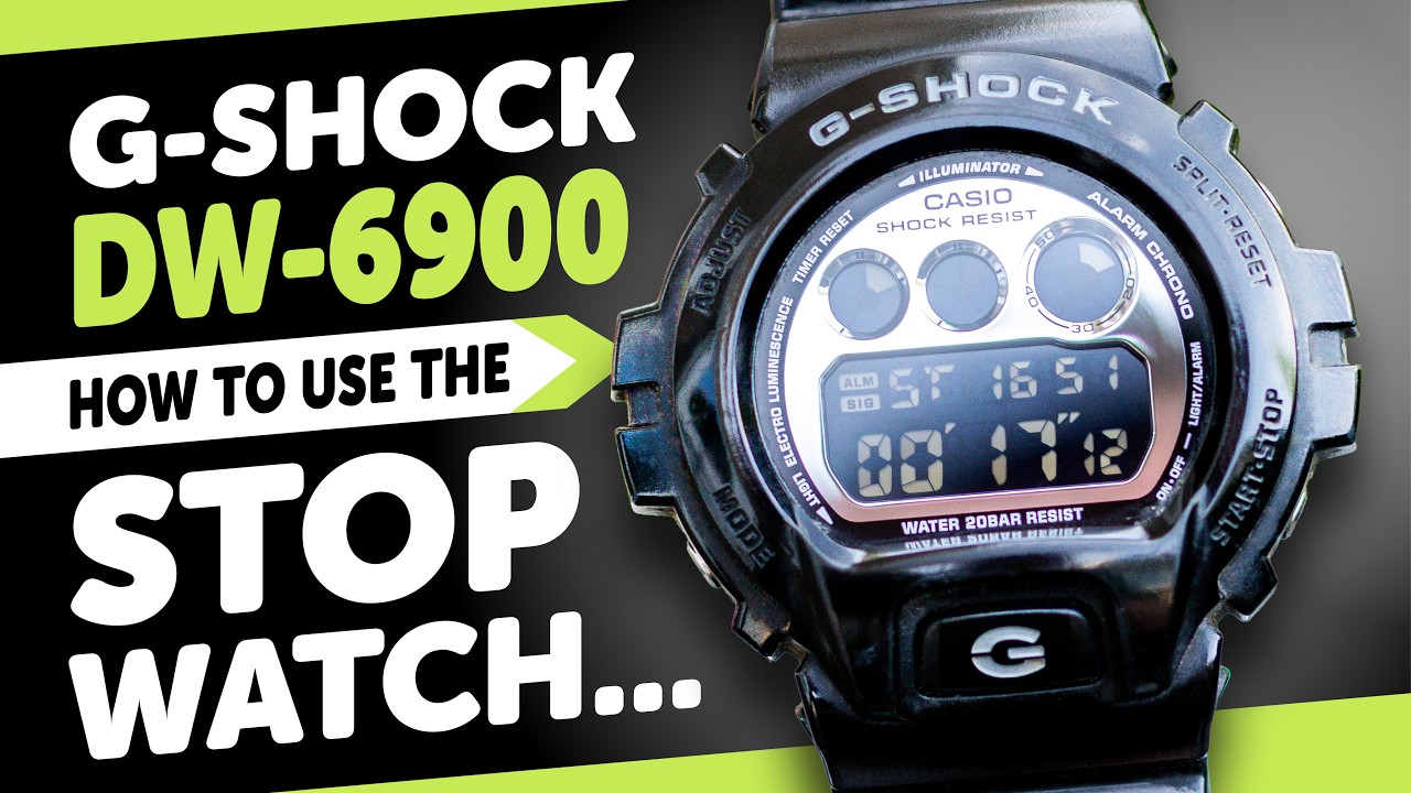 #Casio G-SHOCK DW-6900 HOW TO OPERATE the STOPWATCH