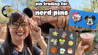 Disneyland pin trading for Nerd Pins!