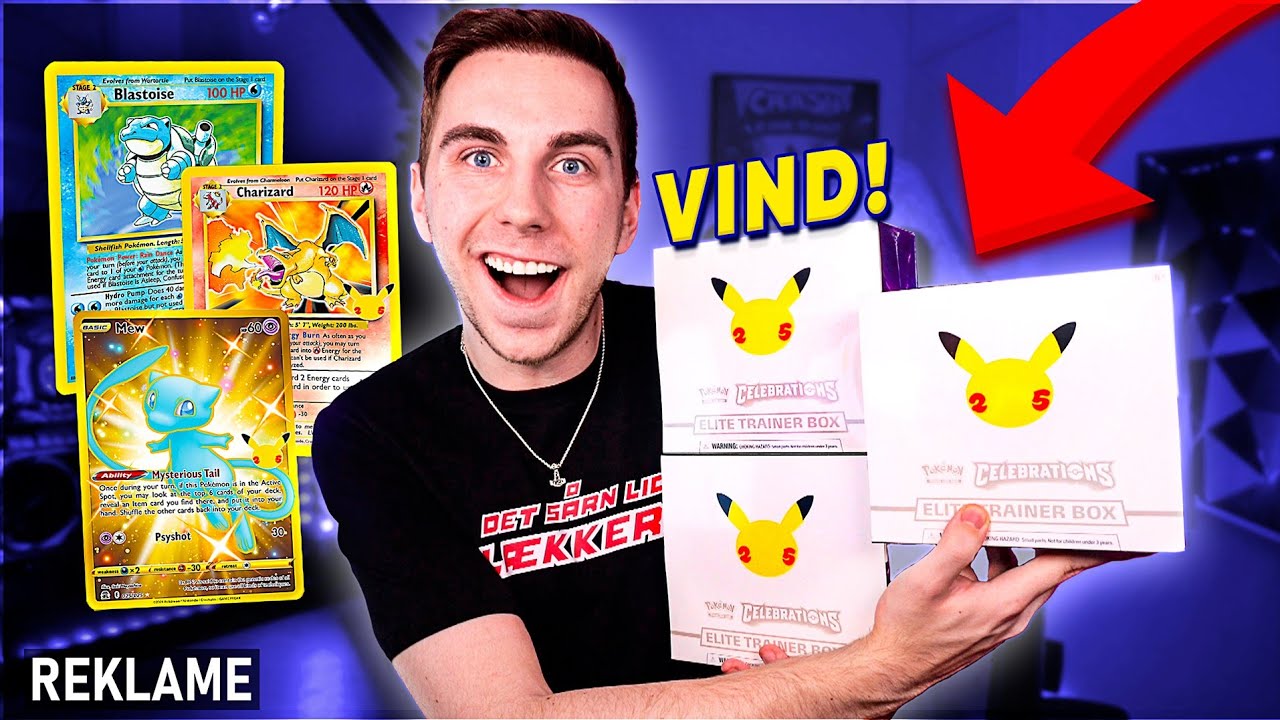 ÅBNER POKÉMON KORT (Celebrations) - & Konkurrence!