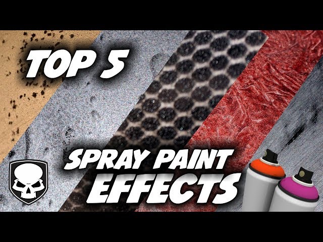 Top 5 Spray Paint Effects - super easy tricks #spraypaint class=