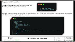 part 7 JS 2 1 Variables and Constants