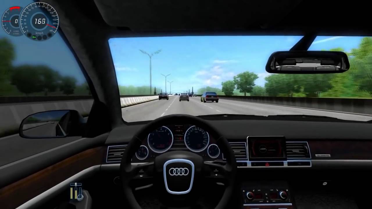 Audi city car driving Audi city car driving