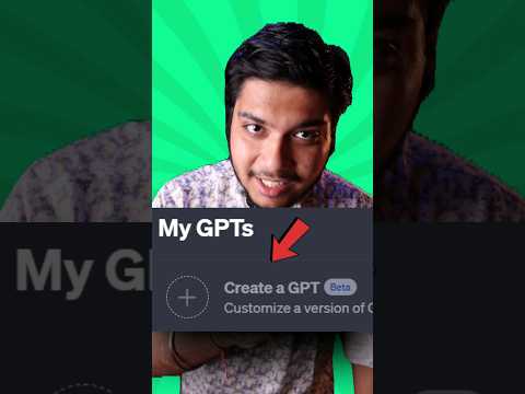 Create Own GPT with New GPT Update! #shortvideo #shortsfeed #shorts