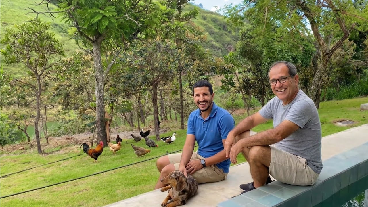 ELE CONSTRUIU UM PARAÍSO NA BEIRA DO RIO