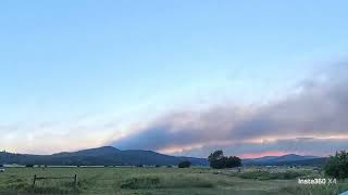 Very smoky sunset.