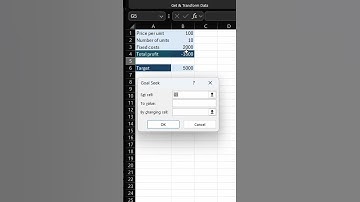 🎯 How to Use Goal Seek in Excel — Find the Value You Need Instantly!