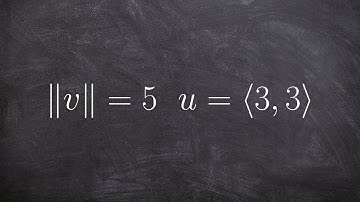 How to find the vector with given magnitude and same direction of another vector