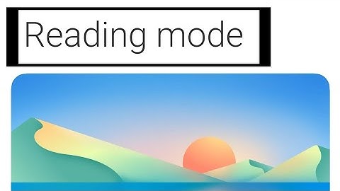 Reading Mode off/on Poco x4 pro 5g, how to use reading mode