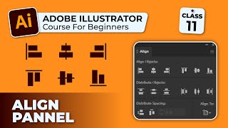 How to align objects in Illustrator | Adobe Illustrator Panels | Align Panel | Class 11 | Q Tube